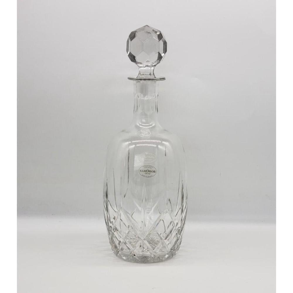 Vintage 1985 macys Samobor Royal Gallery Decanter crystal made in Croatia